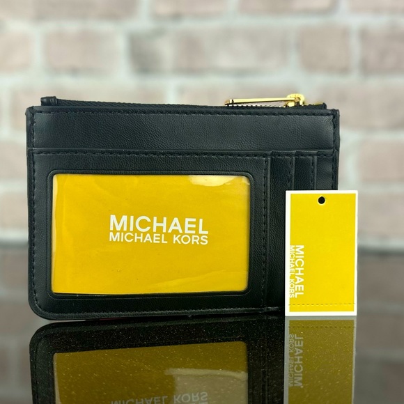 MICHAEL KORS JET SET TRAVEL QUILTED LEATHER SMALL COINPOUCH CARD WALLET BAG $188 - Picture 3 of 6